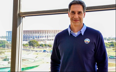 Luís Ernesto Lacombe no Parque Olímpico do Rio de Janeiro, em julho do ano ado - Gabriel Souto/TV Globo