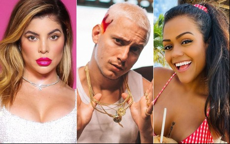 Montagem com Gkay, PK e Camila Loures