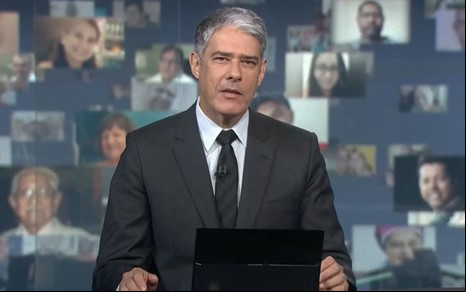 William Bonner em edição de dezembro de 2020 do Jornal Nacional, da Globo