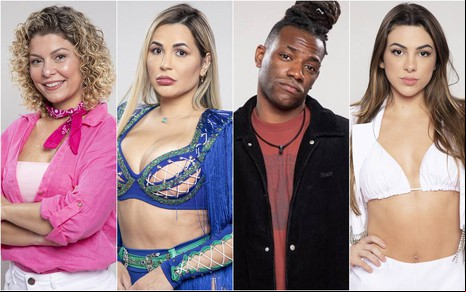 Montagem de fotos de Bárbara Borges, Deolane Bezerra, Pelé Milflows e Pétala Barreiros