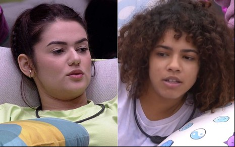 Montagem com Eslovênia Marques e Maria no BBB 22