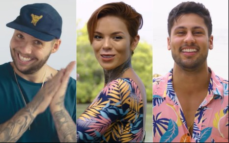 Montagem com Carlos Ortega, Angietta Rodriguez e João Vítor Pimentel