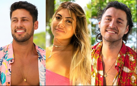 Montagem com João Vitor Pimentel, Camilla Costa e Mario Abraham