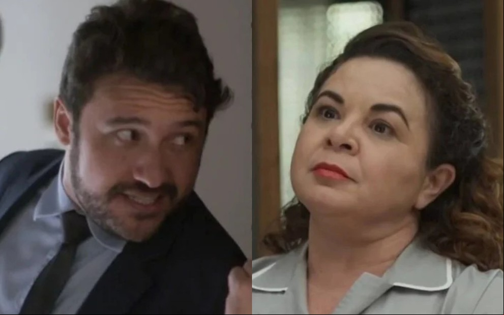 Montagem com uma foto de Thardelly Lima e outra de Suzy Lopes