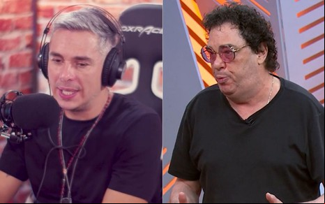 Montagem com Ivan Moré e Walter Casagrande