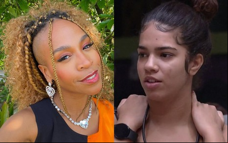 Em montagem, Karol Conká está à esquerda, e Maria parece à direita