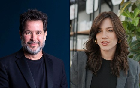 Montagem com as fotos de Murilo Benício e Alice Wegmann, que serão tio e sobrinha em Justiça 2