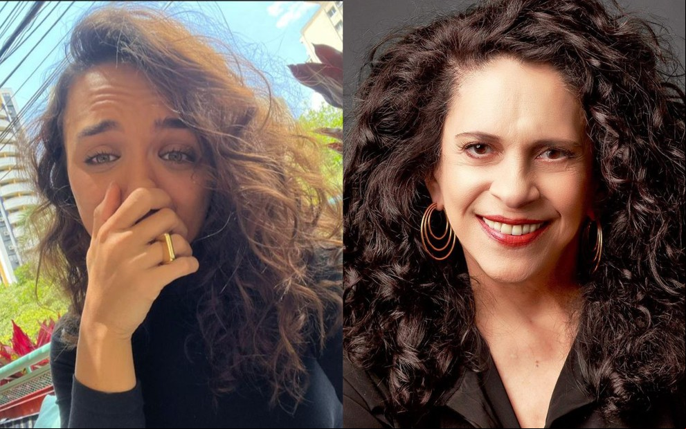 Na montagem: Rafa Kalimann (à esquerda) e Gal Costa (à direita)