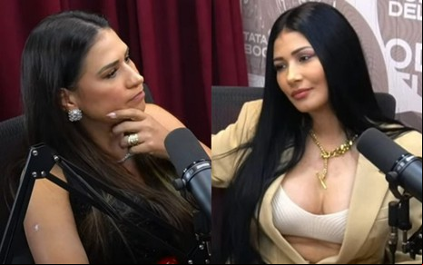 Simone e Simaria no PodDelas, no YouTube