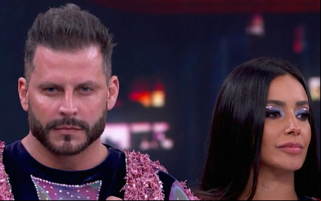 Henri Castelli e Tati Scarletti na Dança dos Famosos, na Globo