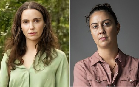 Montagem de fotos de Débora Falabella e Clarissa Pinheiro