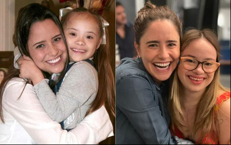 Montagem de Fernanda Vasconcellos e Joana Mocarzel em Páginas da Vida e em foto atual