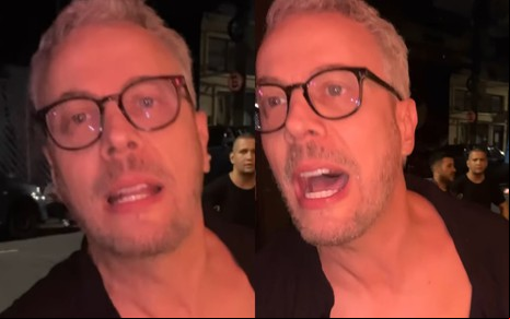 Guilherme Weber finge discussão em vídeo publicado no Instagram