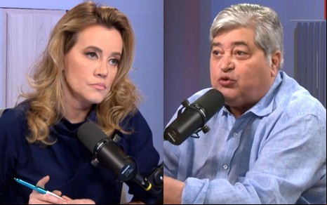 Na montagem: Natuza Nery (à esquerda) e José Luiz Datena (à direita)