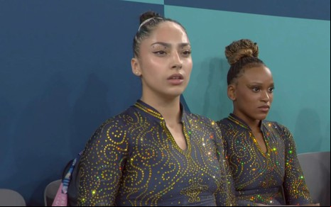 A ginasta Júlia Soares da ginástica nesta terça (30) na Olimpíada