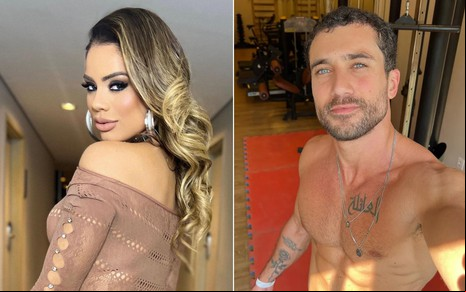 Lexa e Ricardo Vianna em fotos postadas no Instagram