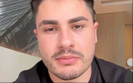Lucas Souza em vídeo gravado para o Instagram