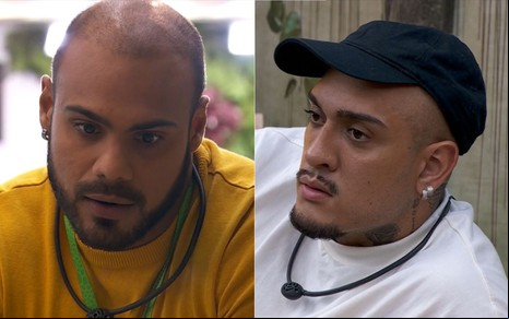 Montagem com foto de Marcus Vinicius e MC Bin Laden
