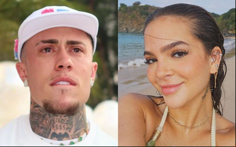 Na montagem estão: MC Daniel (à esquerda) e Mel Maia (à direita)