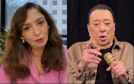 Nanci Gil, à esquerda, e Raul Gil, à direita