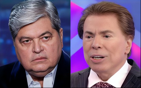 José Luiz Datena e Silvio Santos: apresentador teve contrato cancelado após uma única noite em 2020