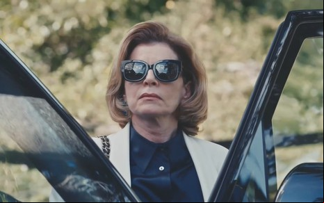 A atriz Debora Bloch como Odete Roitman em cena de Vale Tudo