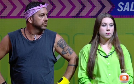 Edilberto e Raissa Simões estão com expressão séria no Sincerão de segunda (27)