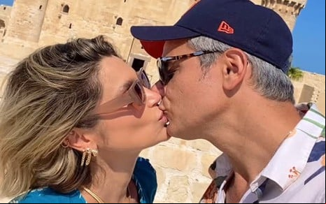 Flávia Alessandra e Otaviano Costa no Instagram