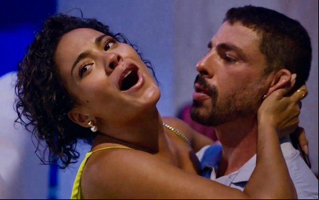 Bella Campos contracena com Cauã Reymond no remake de Vale Tudo, da Globo