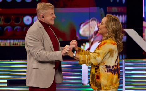 Miguel Falabella e Cissa Guimarães no novo Vídeo Show