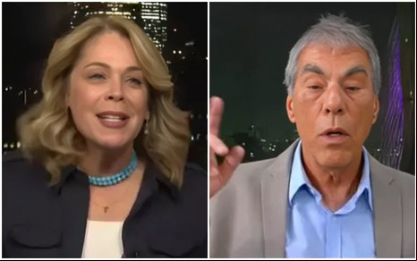 Montagem com fotos dos jornalistas Sandra Coutinho e Dempetrio Magnoli durante participações no programa Em Pauta, na GloboNews, na sexta (1º)