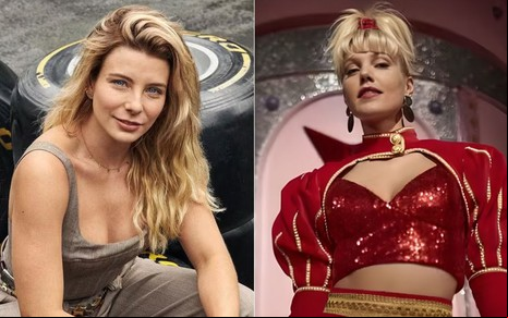 Julia Foti como Adriane Galisteu e Pamela Tomé como Xuxa Meneghel na série Senna, da Netflix