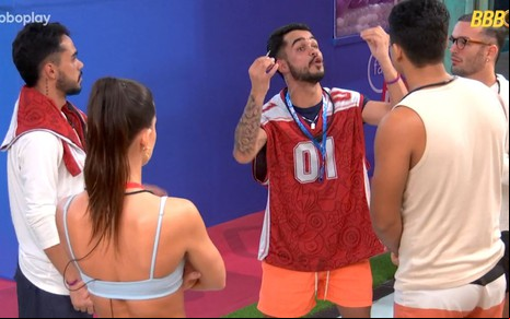 Foto mostra participantes do BBB 25
