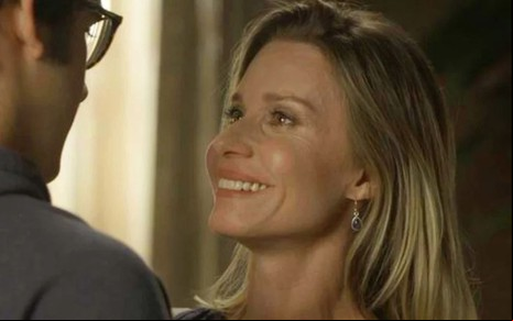 Paula Burlamaqui na novela Órfãos da Terra, na Globo
