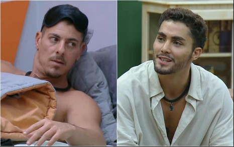 Montagem de fotos de Sacha Bali e Gui Vieira