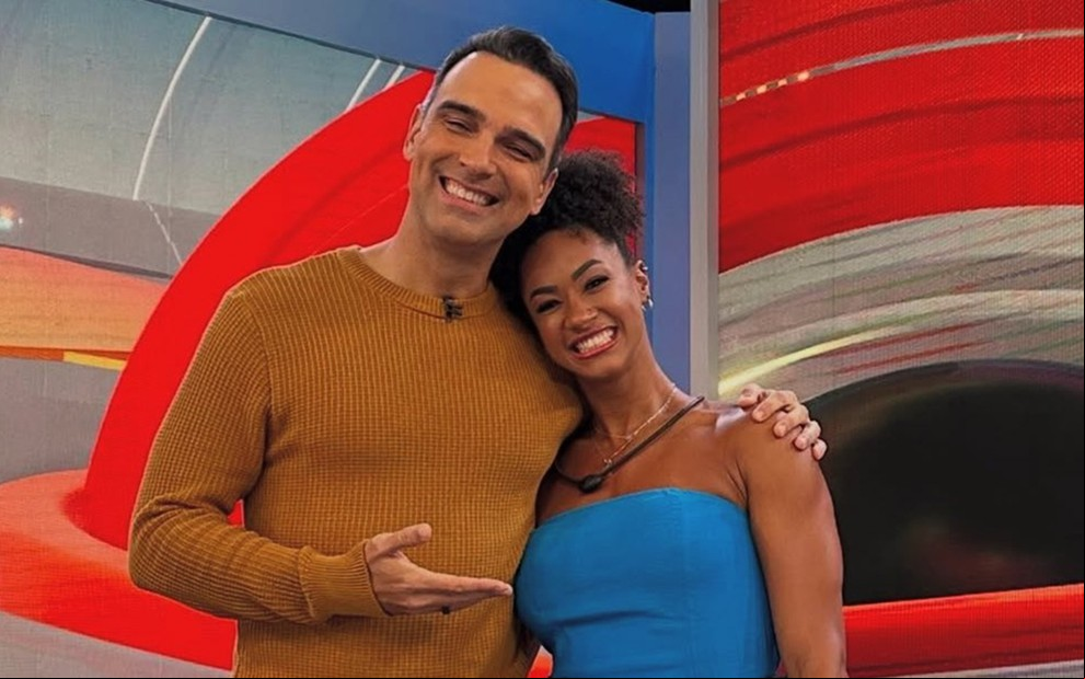 Tadeu Schmidt e Aline Patriarca no Instagram