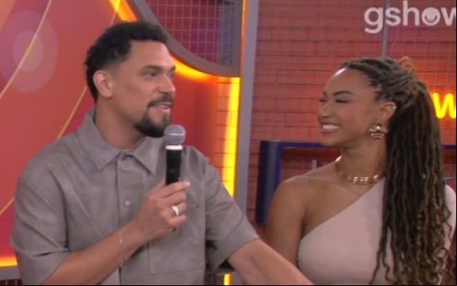 Vinícius Nascimento e Aline Patriarca no Prêmio gshow BBB 25