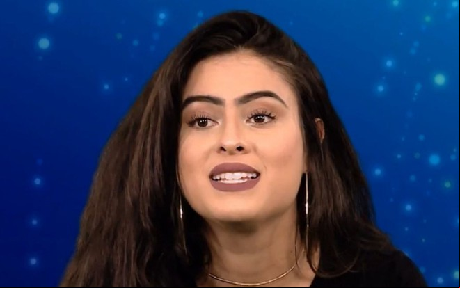 Participante do Big Brother Brasil 19, Hana Khalil já fez campanha contra a Globo no Twitter - REPRODUÇÃO/TV GLOBO