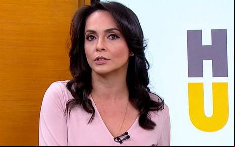 Izabella Camargo em uma das quatro entradas que fez em seu último Hora 1, em 14 de agosto: esgotada - Imagens: Reprodução/TV Globo