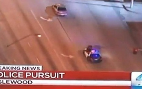 Perseguição policial transmitida pela afiliada da NBC em Los Angeles: conteúdo local é mais atraente nos EUA - Reprodução